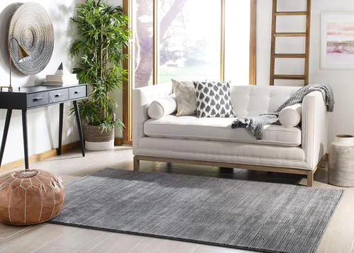 Miniatura 2 de SAFAVIEH Vision Collection VSN606D - Tapete extragrande de 11 x 15 pies, gris, moderno, ombré, no desprende pelo, fácil cuidado, ideal para zonas