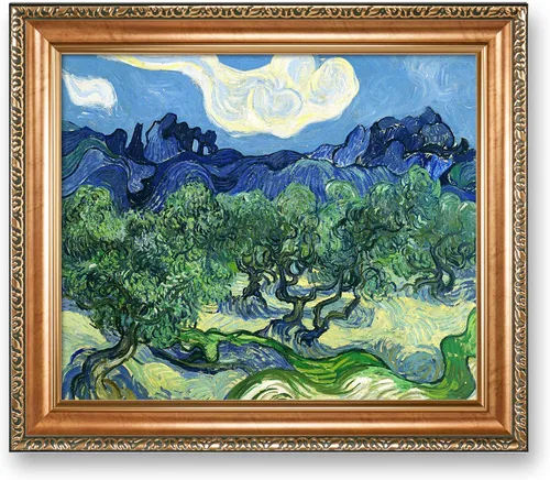 Miniatura 243 de A&T ARTWORK Noche estrellada sobre el Ródano de Vincent Van Gogh. Tamaño del marco: 36 x 30 pulgadas, tamaño de la imagen: 30 x 24 pulgadas