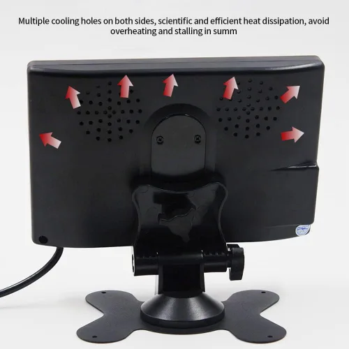 Miniatura 4 de Monitor de cámara de respaldo de vehículo HD de 7 pulgadas solamente, pantalla LCD TFT a color de visión trasera para automóvil, SUV, camioneta