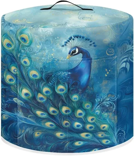 Miniatura 17 de Suobstales Cubierta para aparato con estampado de estrellas de mar de playa, cubierta antipolvo, funda portátil para olla a presión con bolsillo