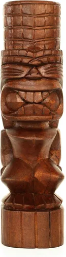Miniatura 11 de G6 Collection Escultura de estatua tribal primitiva de madera extra grande de 24 pulgadas, hecha a mano, tótem de barra tiki, hecho a mano, regalo
