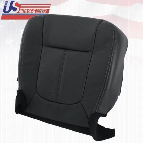Miniatura 3 de Funda de asiento de piel perforada para Ford F350 Lariat 2011 – 2016, color negro