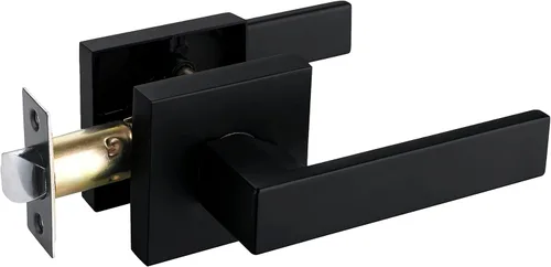 Miniatura 49 de NEWBANG Manija de palanca de puerta sólida con acabado negro mate