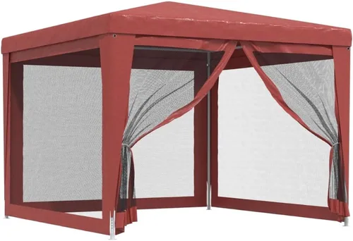 Miniatura 10 de vidaXL Gazebo, Tienda de campaña con 4 paredes laterales de malla, toldo de refugio para eventos de fiesta al aire libre, pabellón de glorieta