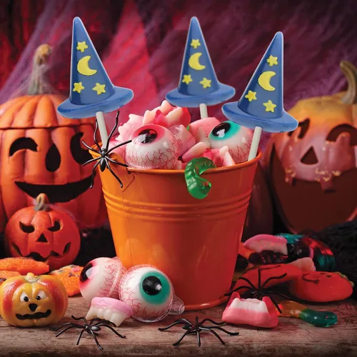 Miniatura 6 de Cybrtrayd H114 - Molde de caramelo de chocolate para Halloween, sombrero de bruja