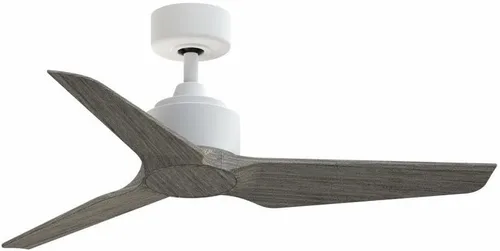 Miniatura 21 de TriAire Custom - Ventilador de techo de 3 aspas, 12.42 pulgadas de alto y 44 pulgadas de ancho, acabado blanco mate, color nogal oscuro Blanco