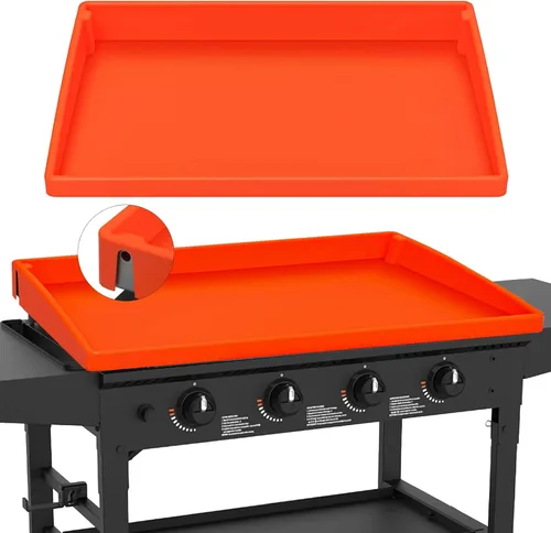Miniatura 7 de Tapete de cubierta de parrilla de 17 pulgadas para parrilla Blackstone, accesorios de protección completa para parrilla, tapete de silicona de grado