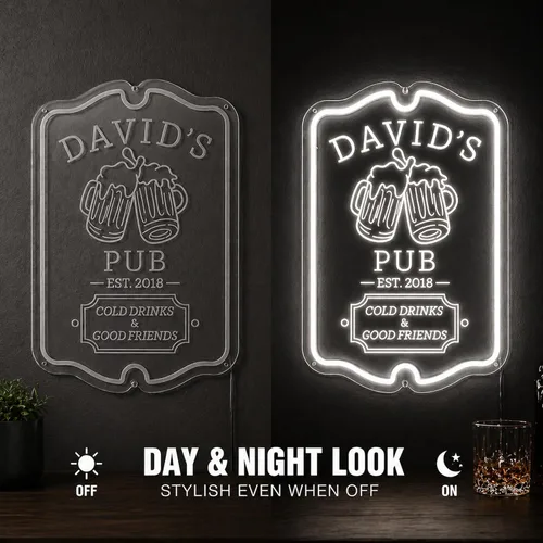 Miniatura 7 de Letrero de barra de neón personalizado para bar en casa, hecho a mano, regulables, personalizables, barras de neón 3D, letrero de luz de cerveza
