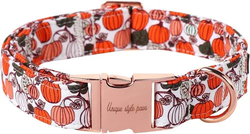 Miniatura 72 de Unique style paws - Collar para perro con hebilla de metal, naranja, duradero, lindo collar para perros pequeños, medianos y grandes