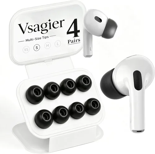 Miniatura 15 de Almohadillas de repuesto de espuma viscoelástica para AirPods Pro 1 y 2 Gen, puntas de auriculares ultra suaves con cancelación de ruido, ajuste