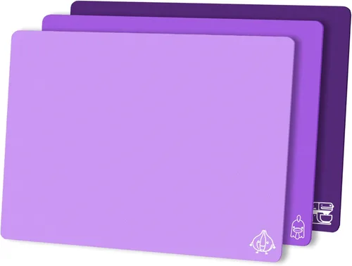 Miniatura 9 de ZVP Juego de 3 tablas de cortar de plástico flexibles para cocina, tablas de cortar con icono de comida, alfombrillas de corte antideslizantes