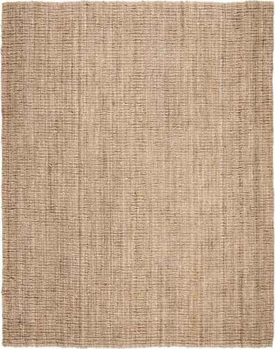 Miniatura 3 de SAFAVIEH Alfombra de área de 9x12 pies - Colección de fibra natural - Grande - Marrón natural, yute hecho a mano, estilo de granja, pelo grueso