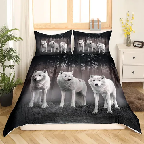 Miniatura 16 de Lindo juego de ropa de cama con dinosaurios, juego de funda de edredón con dibujos animados de cactus, funda de edredón decorativa, funda de edredón