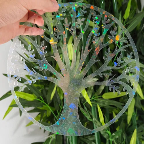Miniatura 13 de Calcomanías holográficas para ventana para golpes de pájaros, recordatorio de vidrio, calcomanías autoadhesivas anticolisión, evita que los pájaros