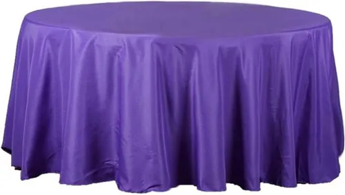 Miniatura 6 de Balsa Circle 6 manteles redondos de amatista de 120 pulgadas, manteles de tela para bodas, fiestas, recepción, banquetes, eventos, cocina, comedor
