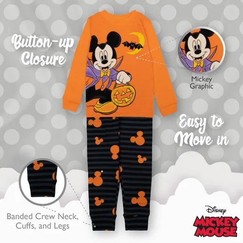 Miniatura 4 de Disney Kids' Mickey Minnie Mouse 2-Piece Snug-fit Cotton Pajama Set