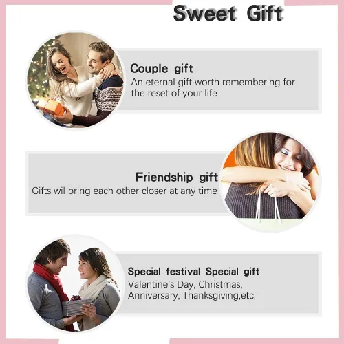 Miniatura 7 de Ukitwo Pulseras a juego para parejas, pulseras de relación para novio y novia, ideas de regalo para parejas, regalos para el día de San Valentín