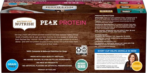Miniatura 2 de Nutrish Peak Protein - Paquete variado de alimentos húmedos para perros, alto en proteínas, sin granos, tazas de 3.5 onzas (paquete de 9), 2