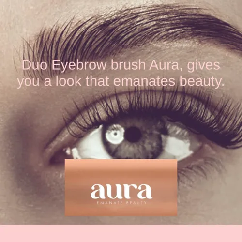 Miniatura 3 de Brocha para cejas Duo de aura. Pinceles de maquillaje de ojos. Brocha para cejas. Brocha para cejas.