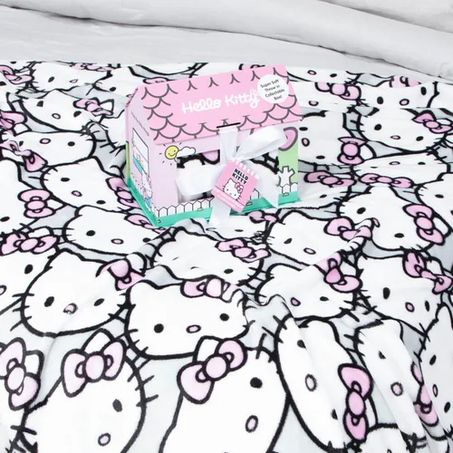 Miniatura 8 de Jay Franco Disney Lilo & Stitch Manta Decorativa con Caja de Regalo - Ropa de Cama de Forro Polar Floral Súper Suave Edición Especial para Niños