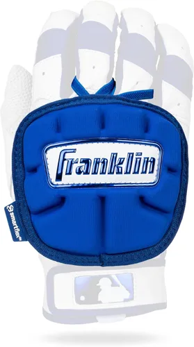 Franklin Sports Guantes de Mano de Béisbol - Serie PRT LT Adulto - Escudo Protector de Mano para Bateadores Diestros y Zurdos Real