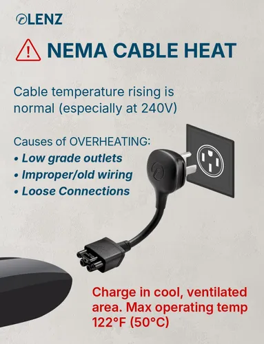 Miniatura 3 de LENZ Adaptador NEMA 14-50: compatible solo con el cargador móvil Tesla Gen 2 y 3, este adaptador se conecta a su toma de corriente de 240 V 14-50 a