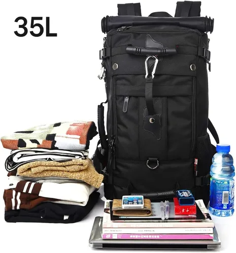 Miniatura 2 de KAKA - Mochila de viaje, mochila de mano convertible duradera, bolsa de lona apta para laptop de 15.6 pulgadas para hombres y mujeres (Mediana 35L)
