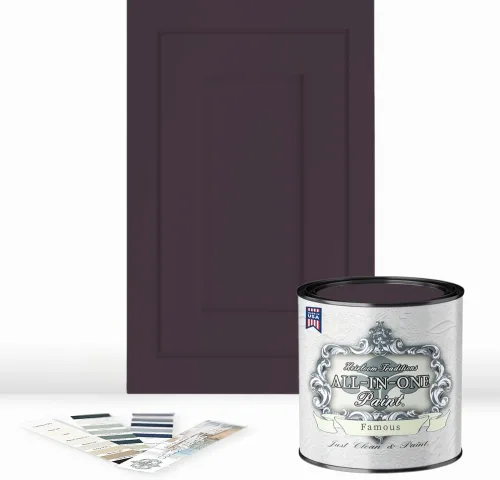 Miniatura 14 de Pintura TODO EN UNO, Abbey (gris cálido), Muestra de 8oz - Pintura duradera para gabinetes y muebles. Imprimación y capa superior incorporadas,