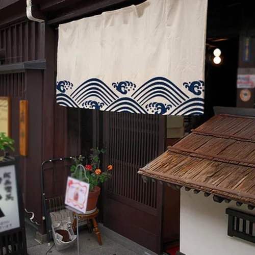 Miniatura 6 de Konsilsa Cortina japonesa Noren, letrero de restaurante japonés de sushi, decoración de puerta, cortina para restaurante, sushi, decoración del G