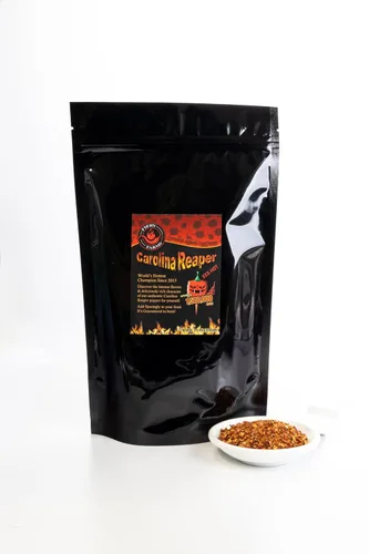 Miniatura 5 de Fiery Farms - Cápsulas enteras de pimienta roja extremadamente picante Carolina Reaper XXX Heat Complex sabor dulce afrutado – Cápsulas de chile