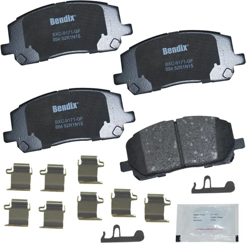 Miniatura 248 de Pastillas de freno delanteras cerámicas Bendix Priority1 CFC2302 para Hyundai Elantra 2021, Sonata 2022-2020, Kia K5 2023-2021