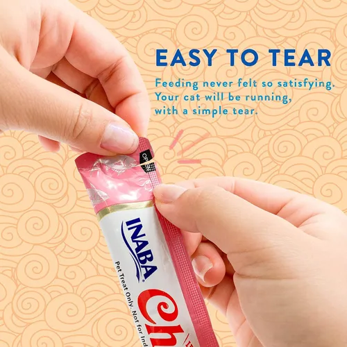 Miniatura 3 de INABA Churu Lickable Purée Golosinas naturales para gatos (paquete variado de atún y pollo, 16 tubos)
