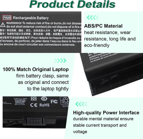 Miniatura 3 de PA06 849911-850 - Batería para portátil HP Omen 17 17-w 17-ab200 17t-ab00 17-w200 Series 17-w053dx 17-w253dx 17-w033dx 17-ab011nl 849571-221 8