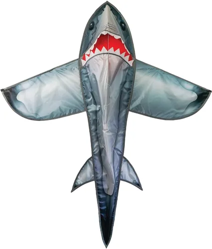 Miniatura 10 de in The Breeze 3D Shark Kite - Single Line - Easy-Flying - Includes Kite Line and Bag