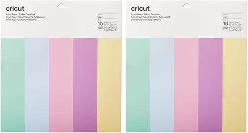 Miniatura 9 de Cricut Smart Paper - Cartulina adhesiva, 10 hojas, 13 x 13 pulgadas, papel adhesivo para calcomanías, compatible con Cricut Explore 3/Maker 3