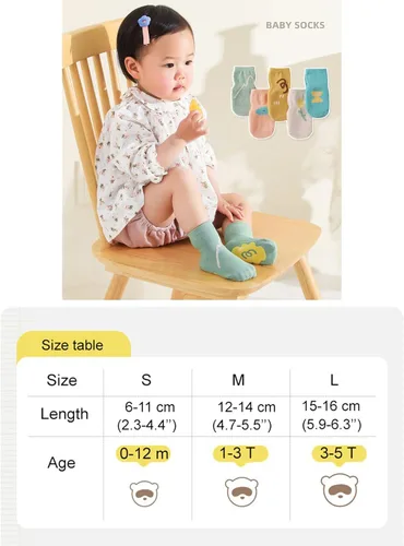 Miniatura 7 de Calcetines antideslizantes de algodón para bebé, niña, niño, recién nacido, antideslizantes, de algodón, para cama elástica