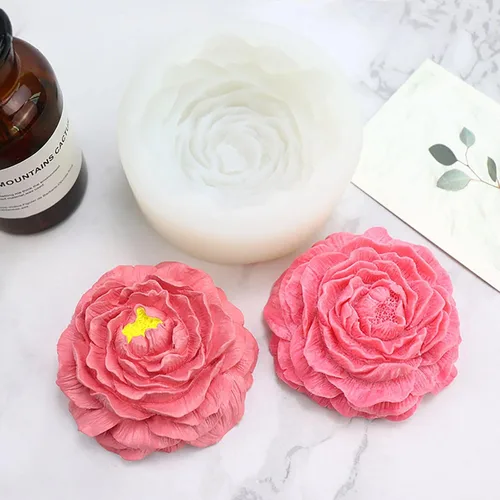 Miniatura 9 de Moldes de silicona para jabón de flores de peonía, moldes de jabón para hacer jabón, moldes de silicona para jabones, manualidades, manualidades, 14