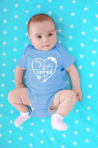 Miniatura 25 de CBTwear My Abuela Loves Me – Ropa de bebé – Divertido traje de bebé para recién nacido para niños y niñas