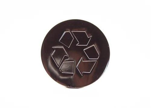 Miniatura 9 de Logotipo de reciclaje, emblema, medallón, cocina, oficina, parte delantera del gabinete, 1.5 pulgadas, acero inoxidable, latón, negro mate