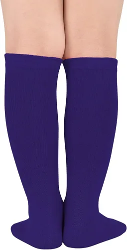 Miniatura 3 de American Trends Calcetines deportivos para niños y niñas, a rayas, hasta la rodilla, para fútbol, béisbol, sóftbol, para niñas pequeñas