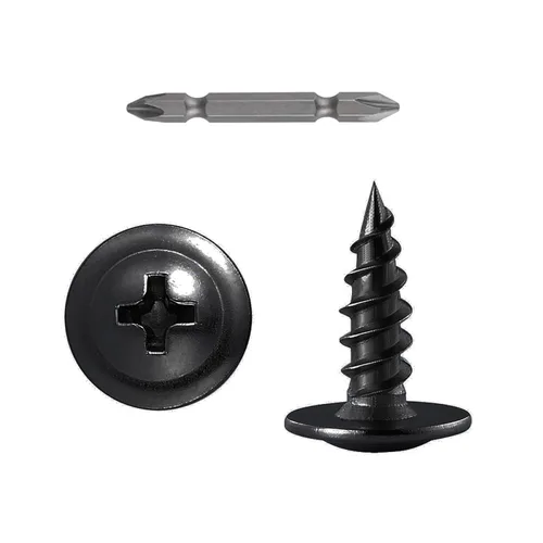 Miniatura 19 de WensiLon - Tornillos para madera de cabeza segmentada Phillips #8, de acero inoxidable 410, metal autorroscante rápido, juego surtido Plateado