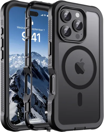 Miniatura 58 de jaroco - Funda magnética compatible con MagSafe para iPhone 11 de 6.1 pulgadas; protección de grado militar contra caídas, de doble capa