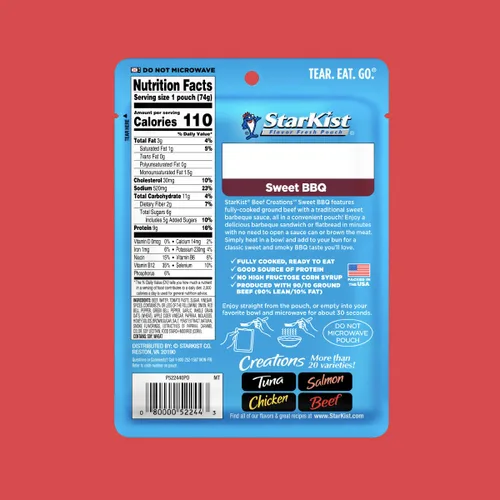 Miniatura 107 de StarKist Chicken Creations BOLD - Bolsa estilo búfalo (5 onzas, 12 unidades) Carne blanca totalmente cocida con alto contenido de proteínas, sin