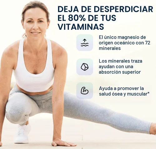 Miniatura 5 de Spectrum 5 Magnesio Complejo 5 en 1 + 72 minerales traza para una mayor absorción Procedente del mar irlandés 500 mg por porción Fabricado