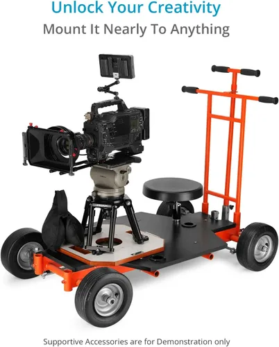 Miniatura 5 de PROAIM - Soporte de cuenco Hi-Hat de 2.953 in con tablero para disparos de ángulo bajo, 75 kg/165 lb Mounts in tight spaces where tripods can't