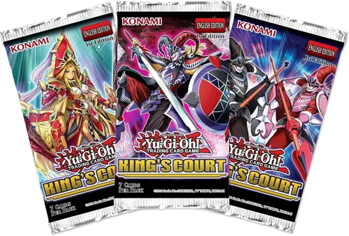 Miniatura 3 de YuGiOh King's Court Booster Box (24 paquetes, 7 tarjetas por paquete)