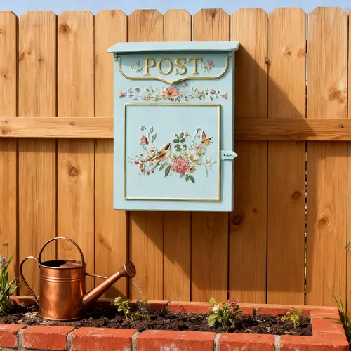 Miniatura 3 de Buzón vintage de montaje en pared para exteriores, buzones pequeños para casa exterior de metal, estilo antiguo, dije nostálgico para decoración