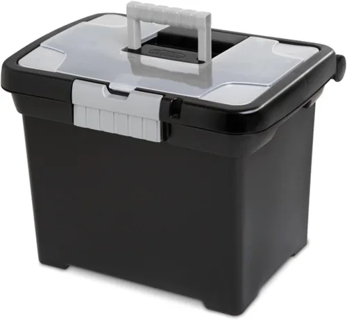 Miniatura 4 de Sterilite Organizador portátil con cerradura y asa y tapa transparente (paquete de 12)