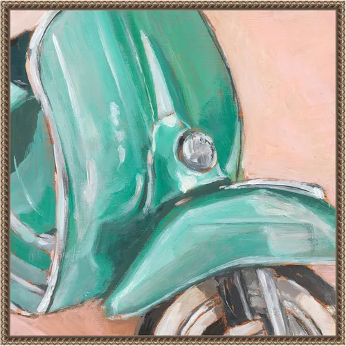 Miniatura 15 de Amanti Art Framed Canvas Wall Art 30x30 Retro Scooter IV by Ethan Harper, Framed Wall Art Canvas, Transportation Artwork, Country Rustic Decor
