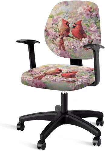 Miniatura 15 de Talayituse - Funda para silla de oficina o computadora con estampado de estrellas de playa, funda de asiento dividida elástica, extraíble y lavable
